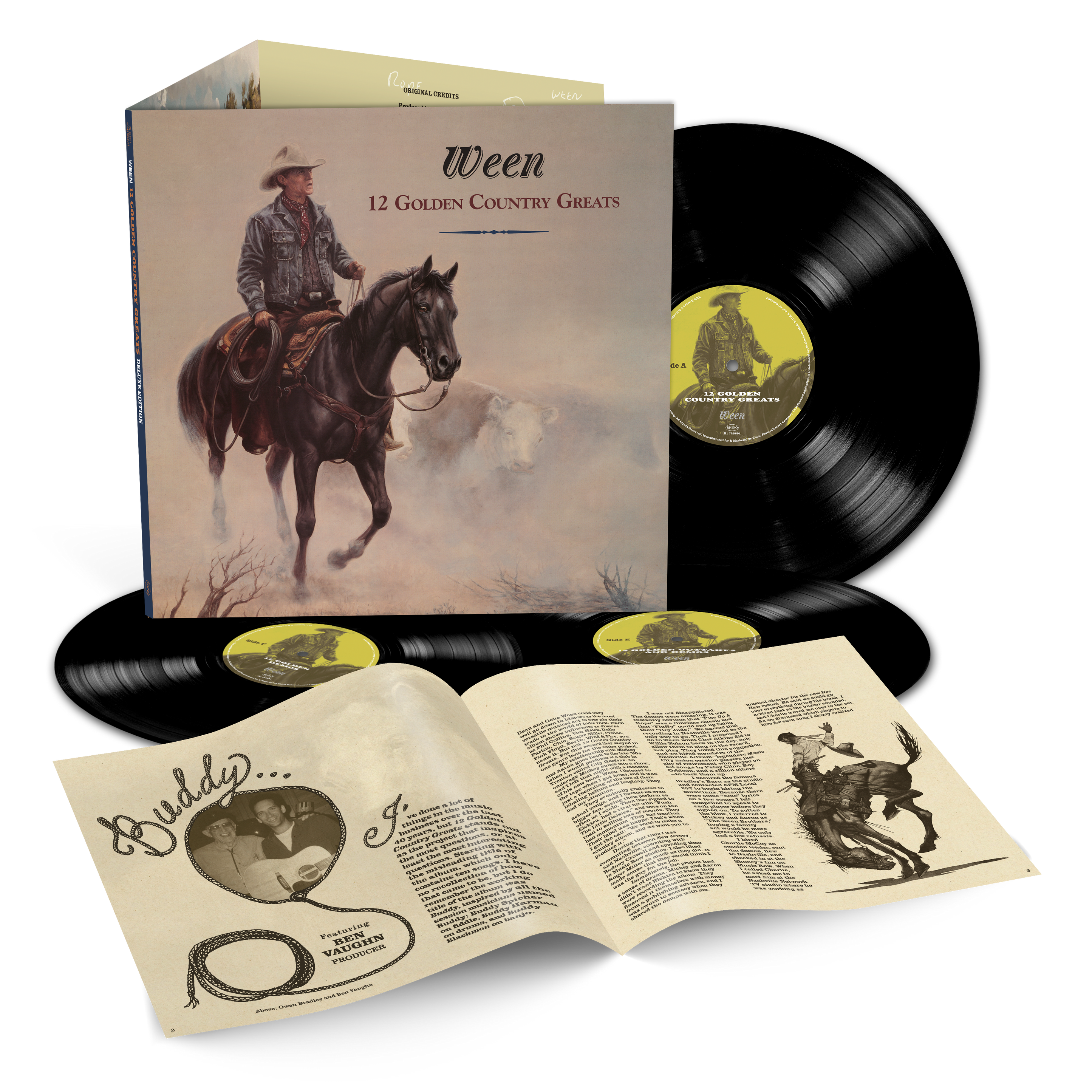 WEEN - 12 GOLDEN COUNTRY GREATS - 30TH ANNIVERSARY DELUXE EDITION - 3-LP - VINYL LP