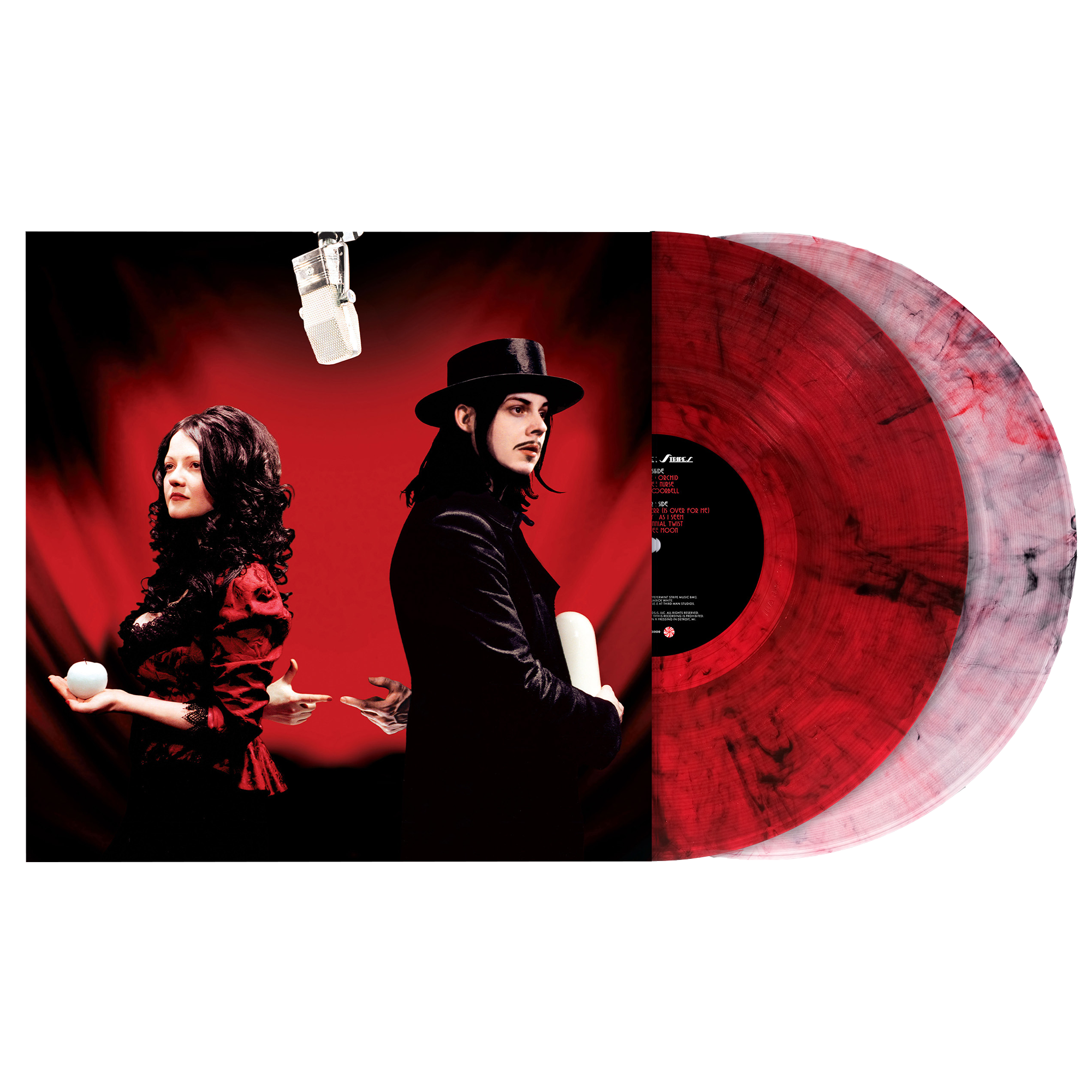 THE WHITE STRIPES - GET BEHIND ME SATAN - 20TH ANNIVERSARY EDITION - RED & CLEAR SPLATTER COLOR - 2-LP - VINYL LP