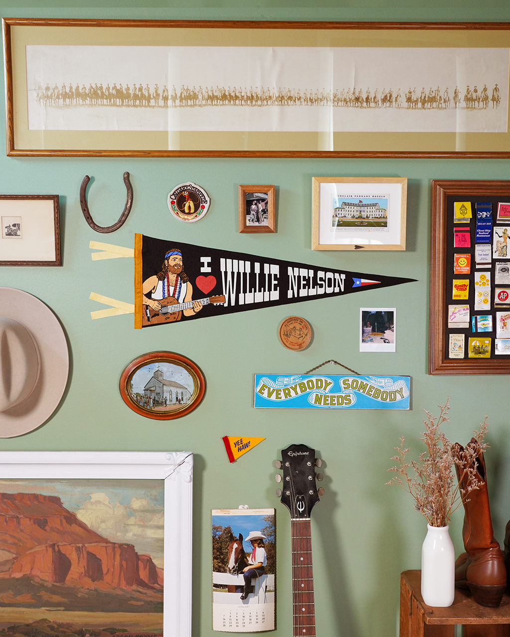 WILLIE NELSON x OXFORD PENNANT - I HEART WILLIE PENNANT