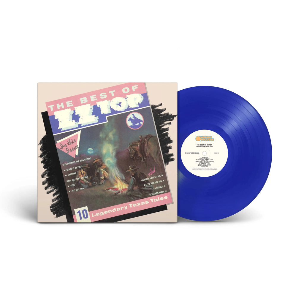 ZZ TOP - THE BEST OF ZZ TOP - TRANSLUCENT BLUE COLOR - VINYL LP