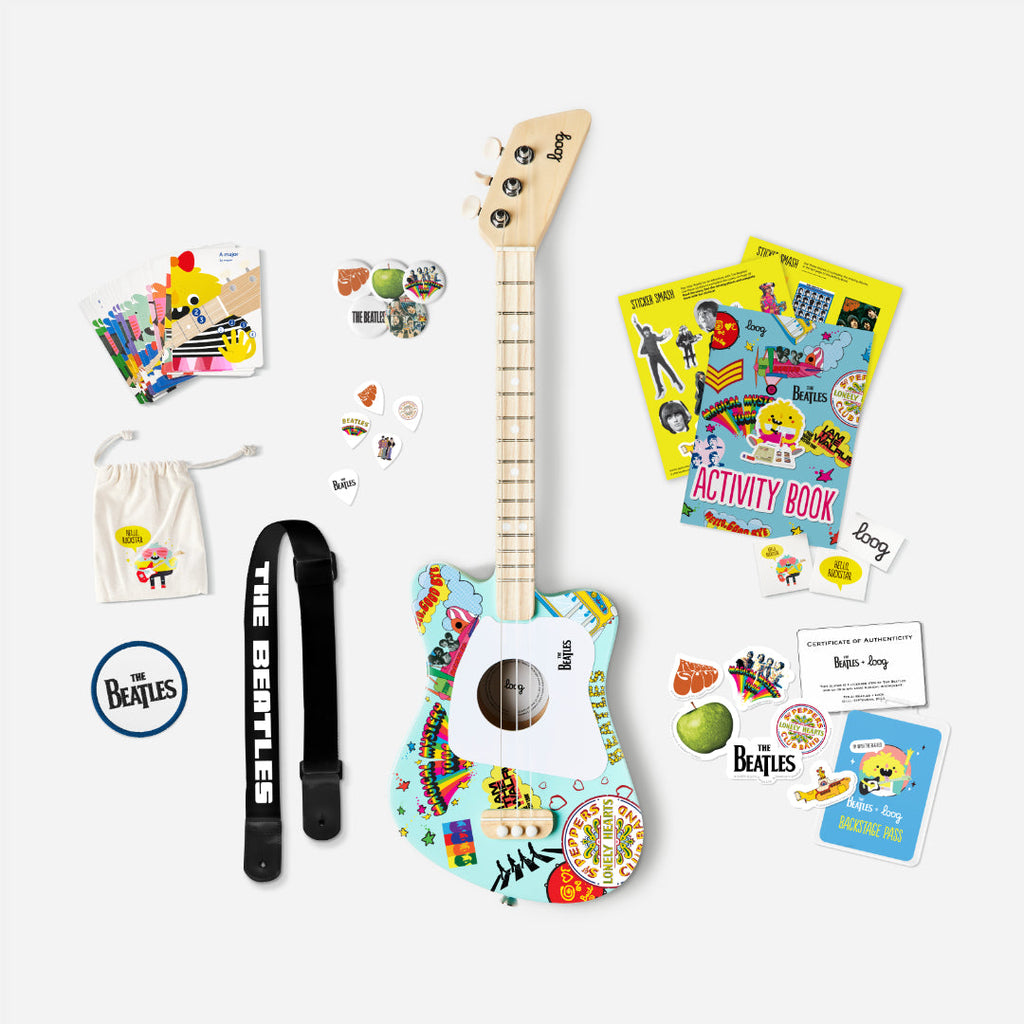 THE BEATLES x LOOG GUITARS - MINI GUITARRA SGT. PEPPERS