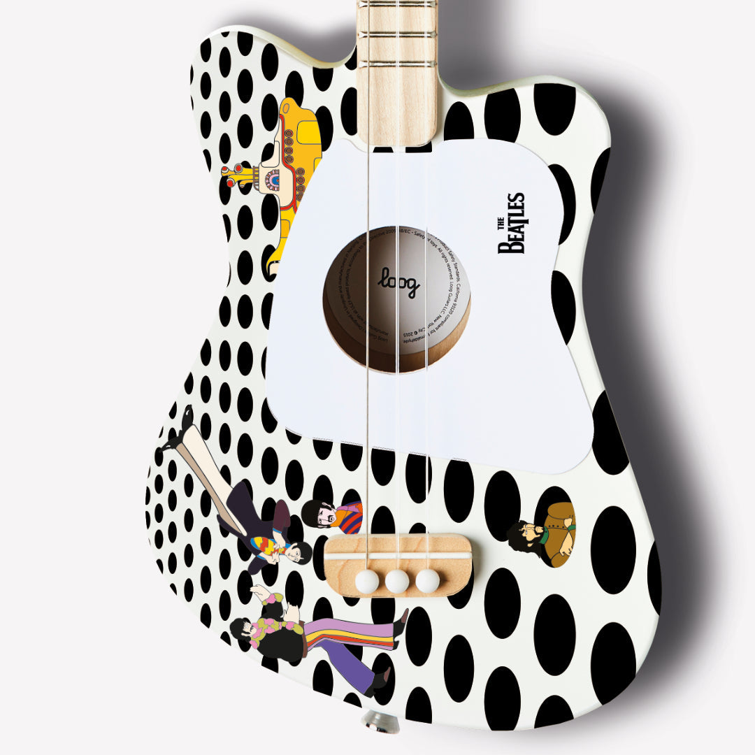 THE BEATLES x LOOG GUITARS - PAQUETE DE MINI GUITARRA YELLOW SUBMARINE