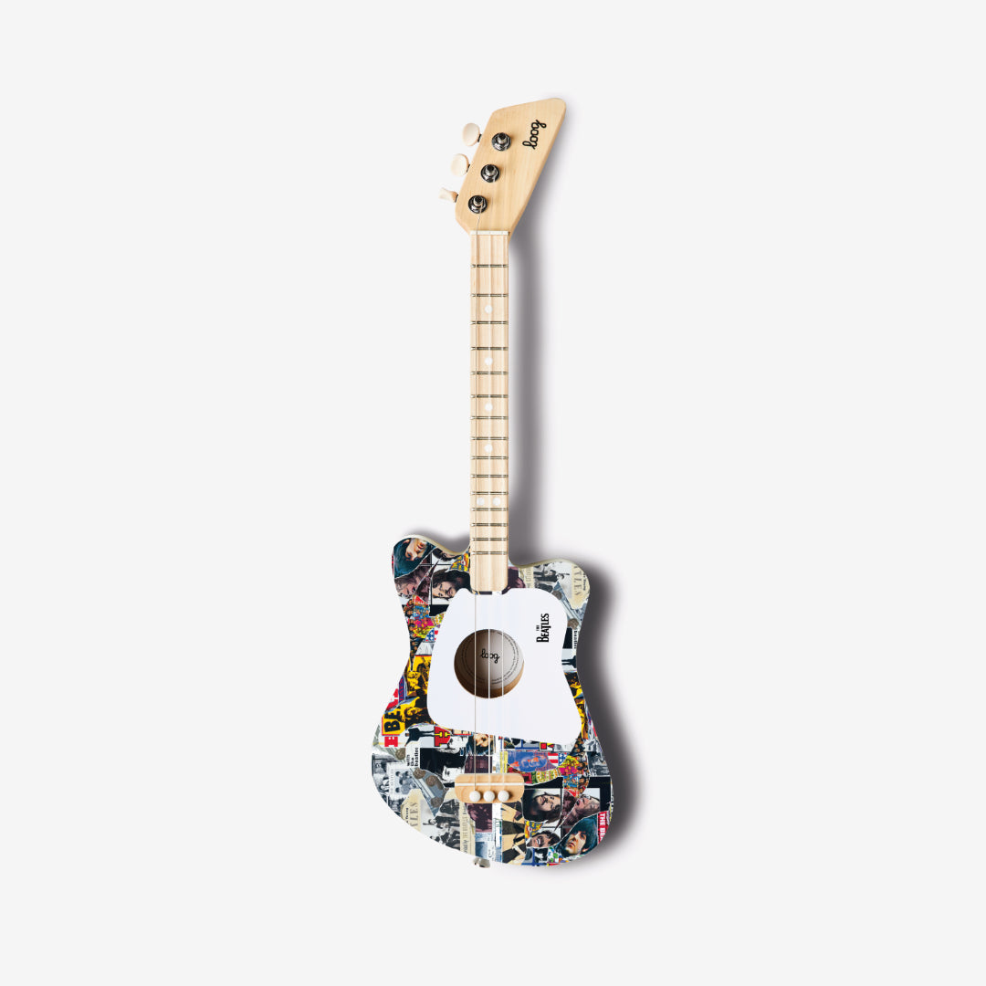 THE BEATLES x LOOG GUITARS - PAQUETE DE MINI GUITARRAS COLLAGE