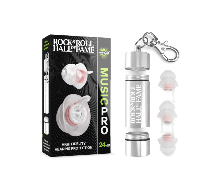 ROCK HALL X EARPEACE MUSIC PRO MAX 24dB PROTECTION EAR PLUGS