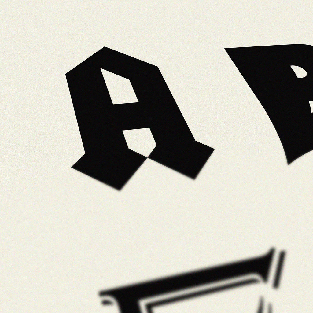 DOROTHY ALPHABET OF ROCK PRINT