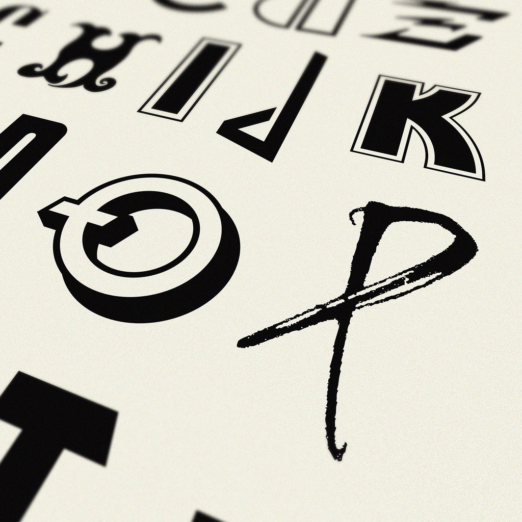 DOROTHY ALPHABET OF ROCK PRINT P
