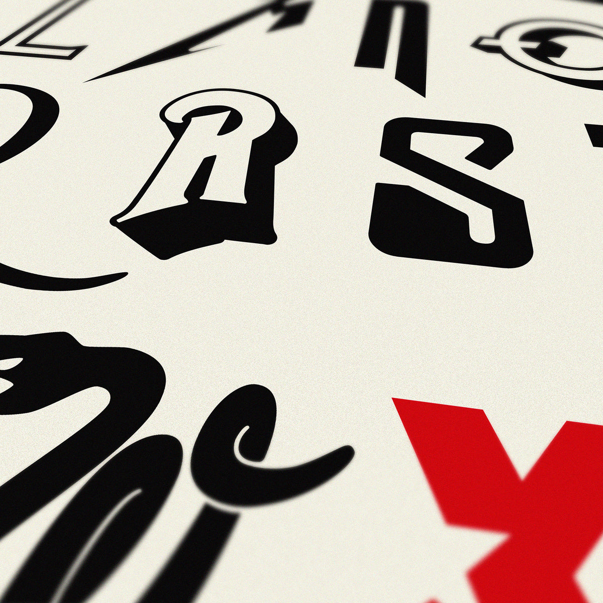 DOROTHY ALPHABET OF ROCK PRINT