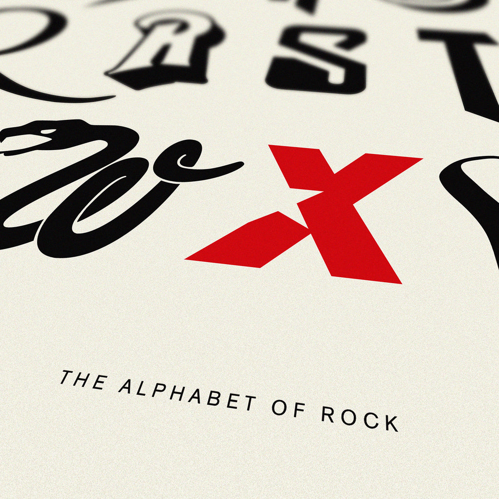 DOROTHY ALPHABET OF ROCK PRINT
