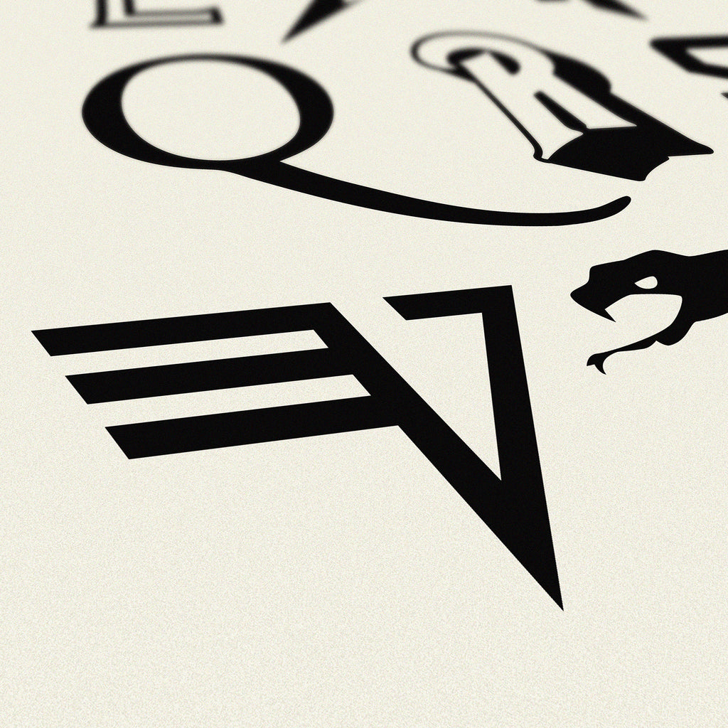 DOROTHY ALPHABET OF ROCK PRINT VAN HALEN