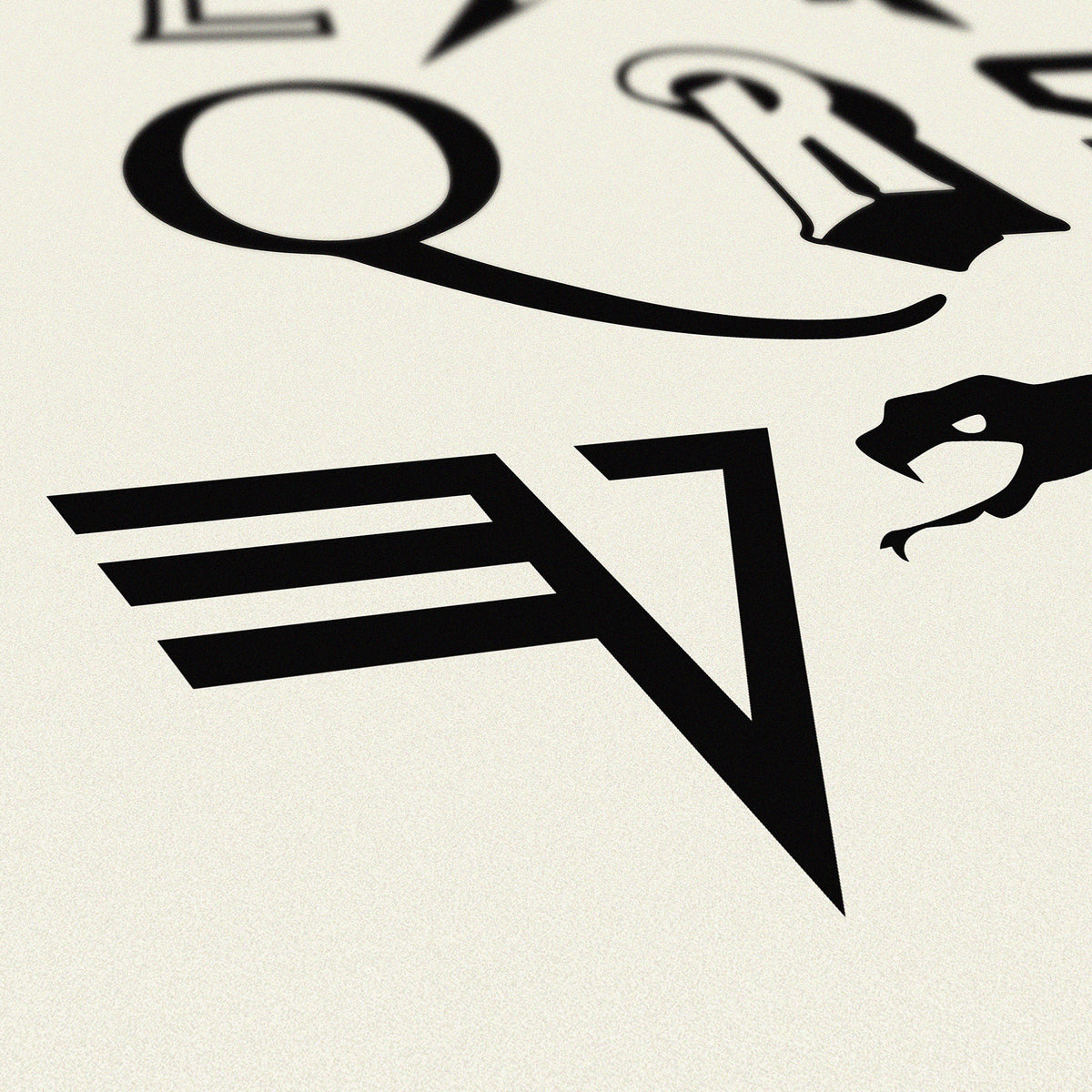 DOROTHY ALPHABET OF ROCK PRINT VAN HALEN
