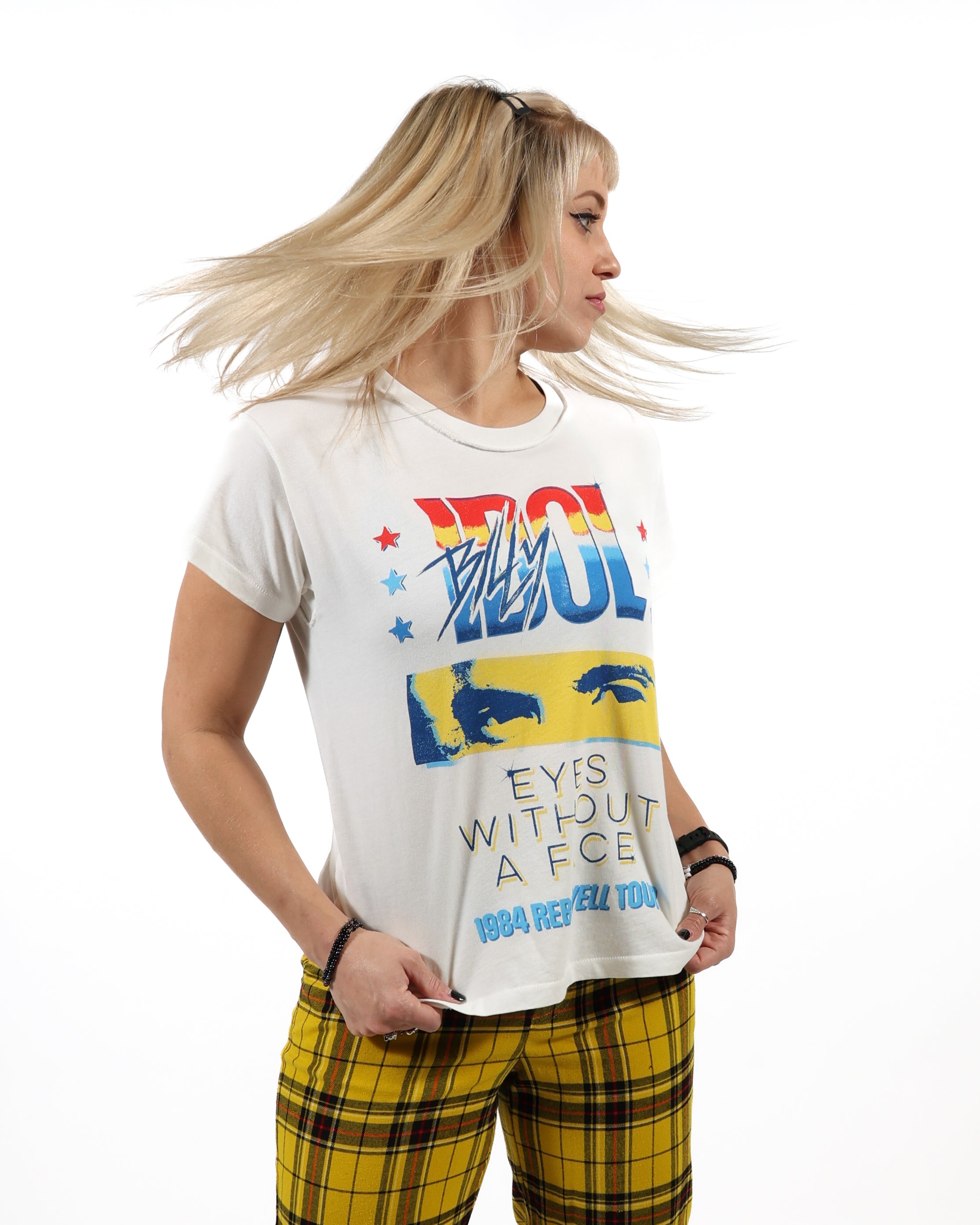 BILLY IDOL - EYES WITHOUT A FACE REVERSE GF T-SHIRT