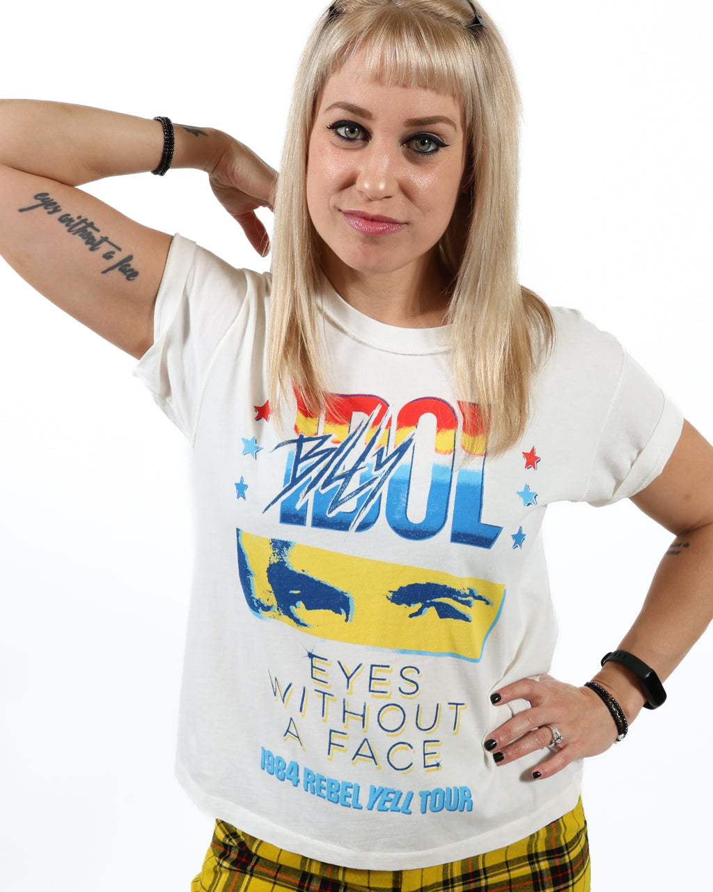 BILLY IDOL - EYES WITHOUT A FACE REVERSE GF T-SHIRT