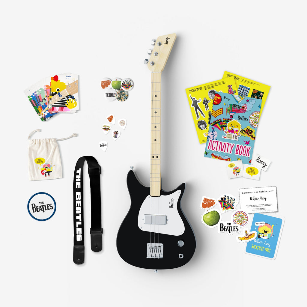 THE BEATLES x LOOG GUITARS - MINI ELECTRIC GUITAR BUNDLE