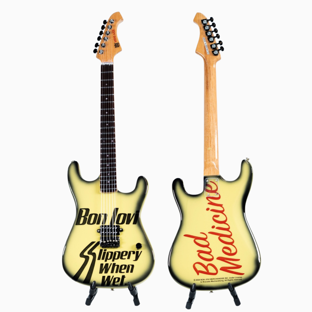 BON JOVI - SLIPPERY WHEN WET - MINI GUITAR