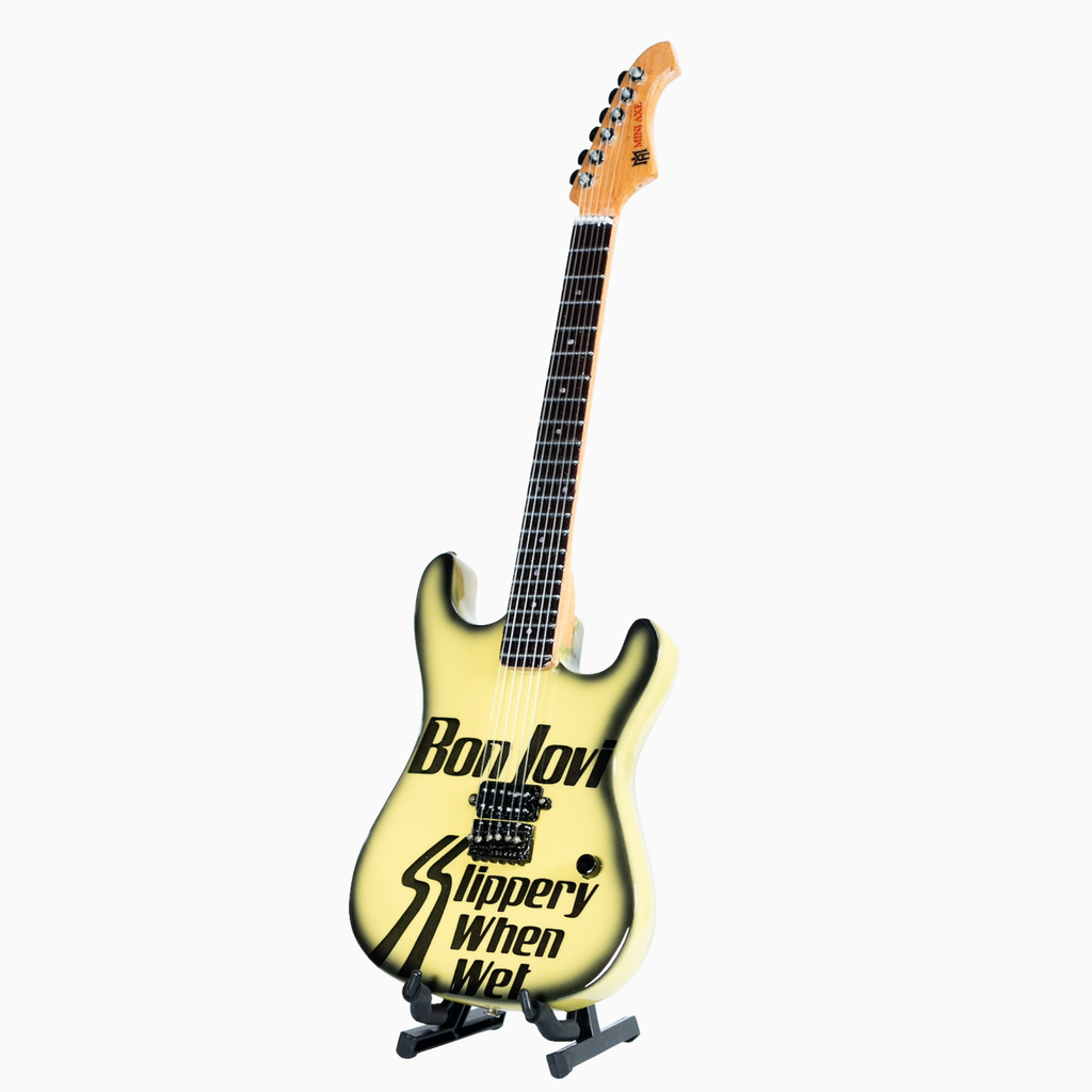 BON JOVI - SLIPPERY WHEN WET - MINI GUITAR