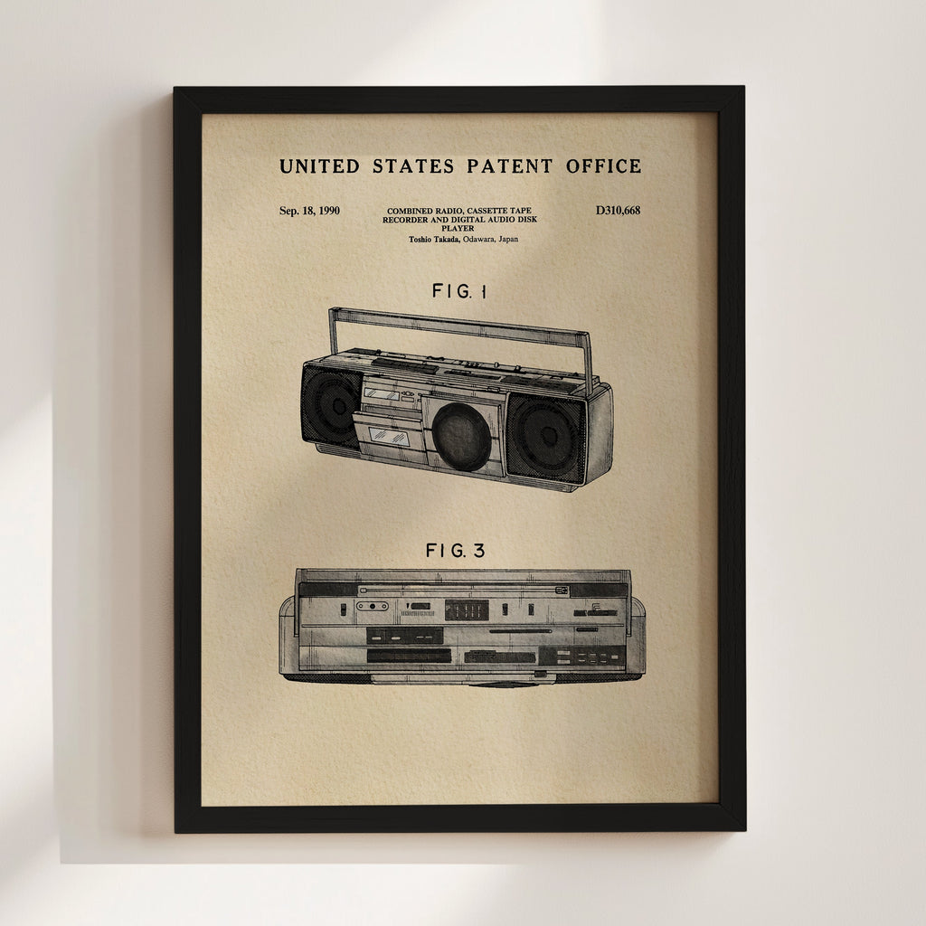 TIMELESS PATENTS - BOOMBOX PRINT