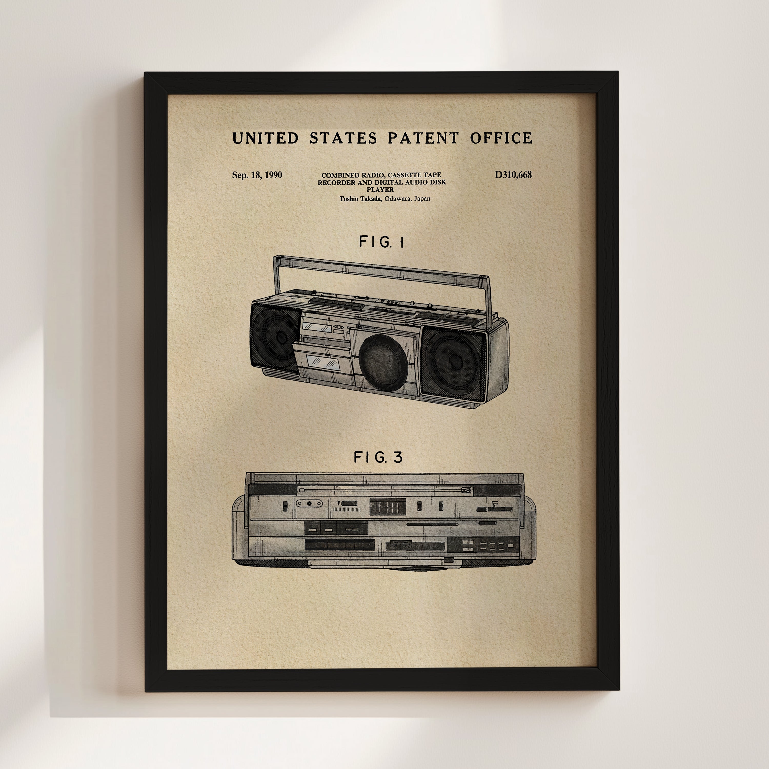 TIMELESS PATENTS - BOOMBOX PRINT