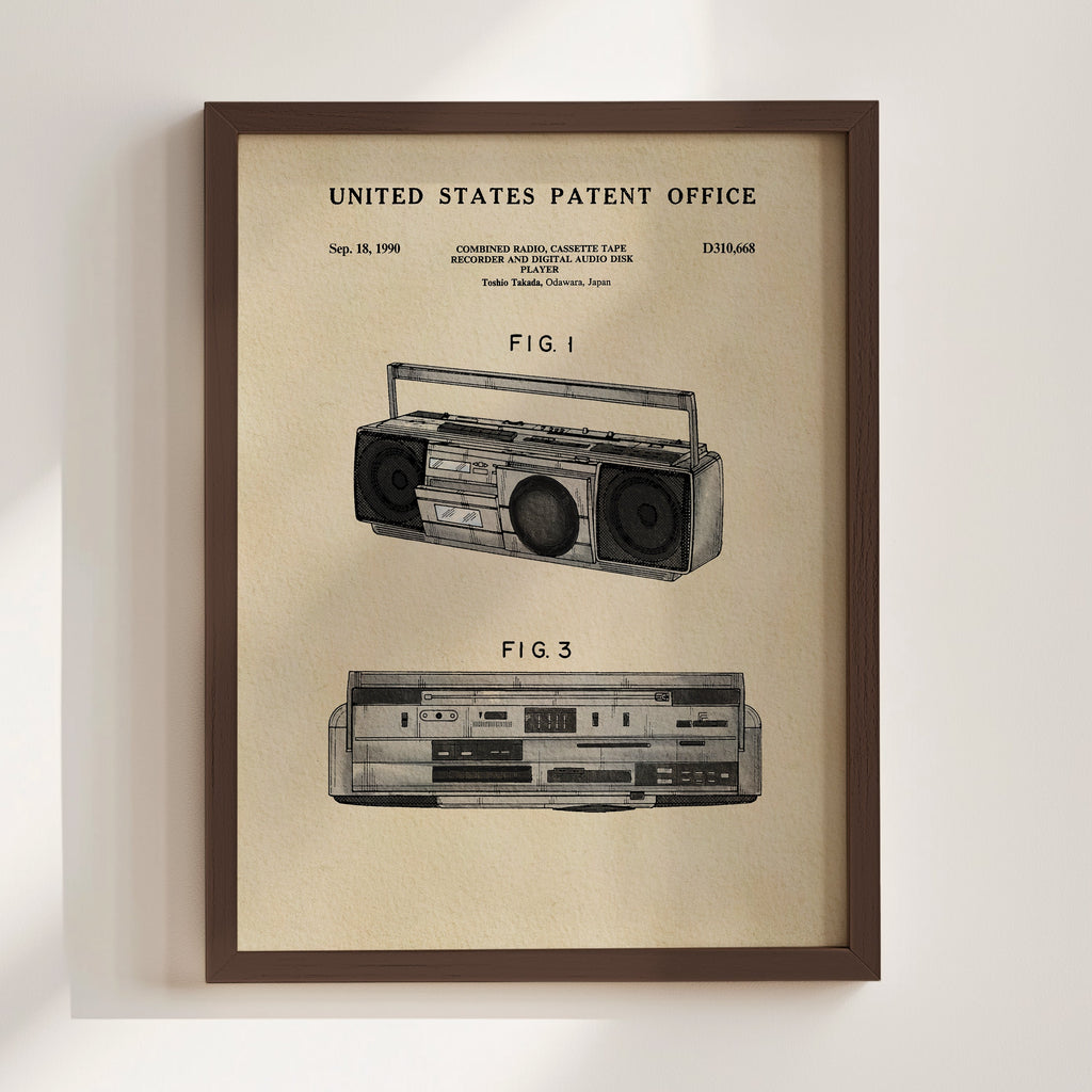 TIMELESS PATENTS - BOOMBOX PRINT