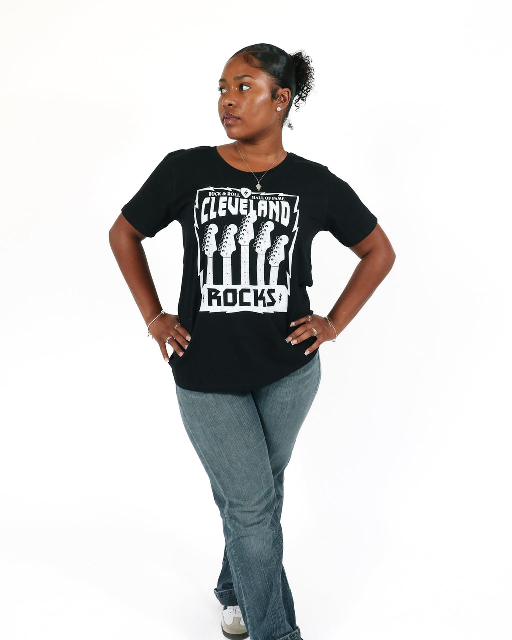 ROCK HALL CLEVELAND ROCKS FITTED T-SHIRT