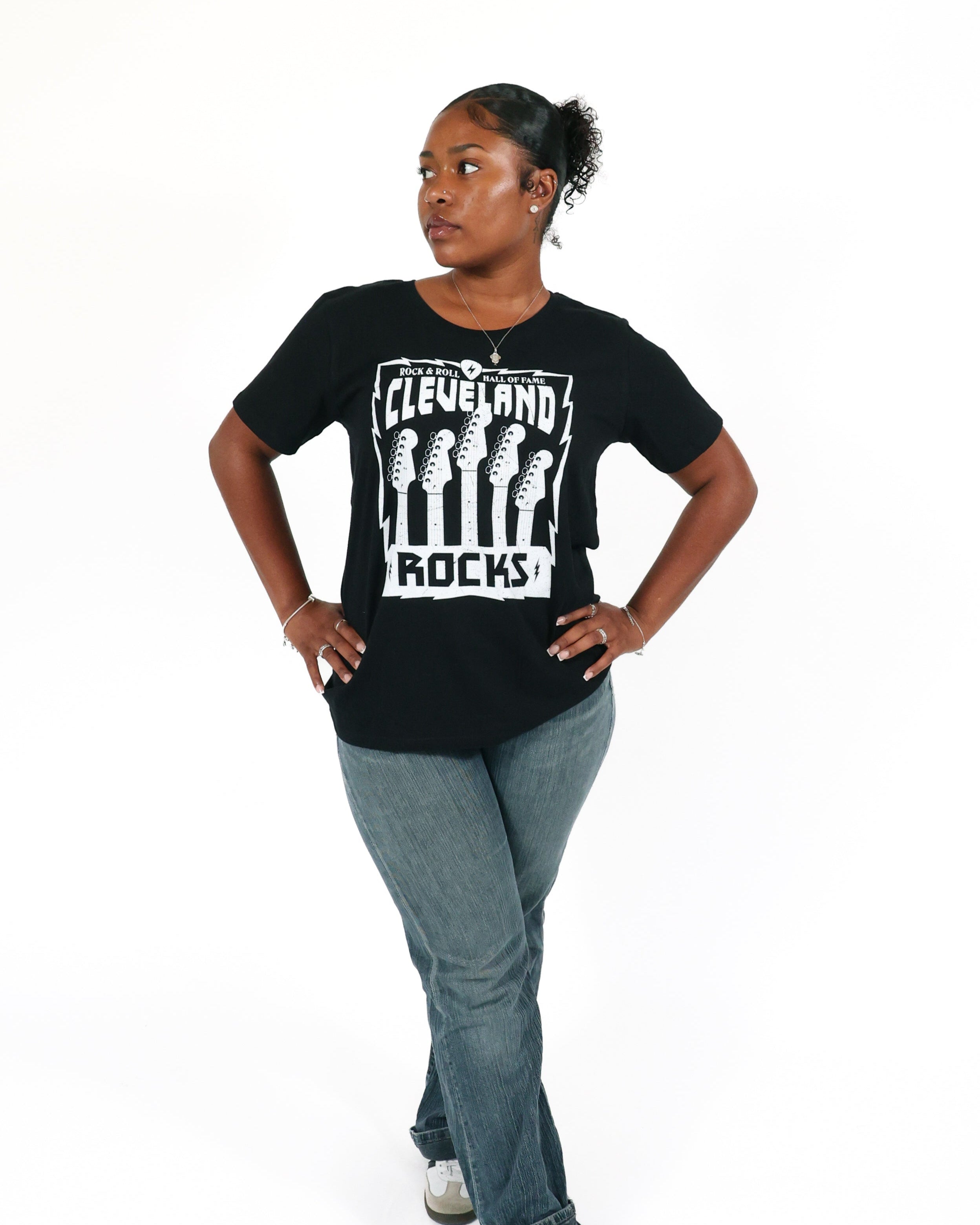 ROCK HALL CLEVELAND ROCKS FITTED T-SHIRT