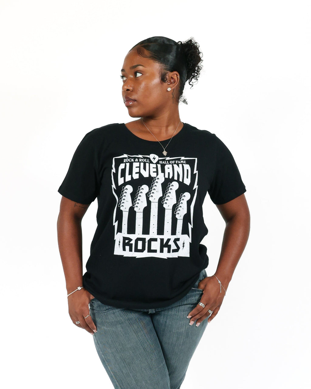 ROCK HALL CLEVELAND ROCKS FITTED T-SHIRT