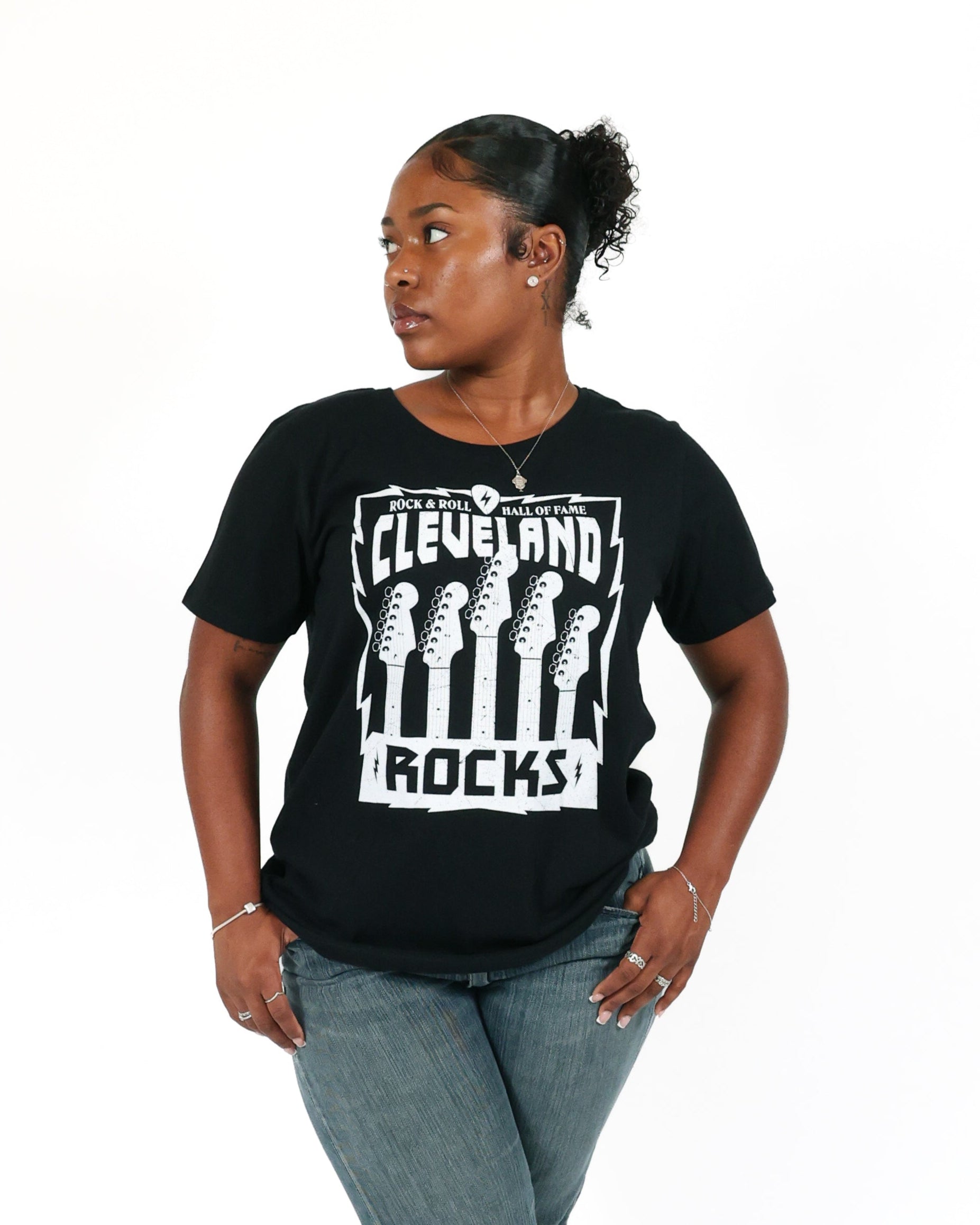 ROCK HALL CLEVELAND ROCKS FITTED T-SHIRT