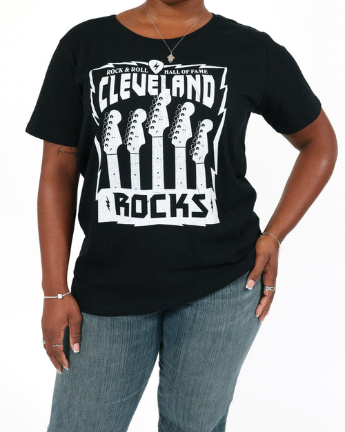 ROCK HALL CLEVELAND ROCKS FITTED T-SHIRT