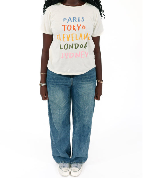 ROCK HALL COLORFUL CITIES FITTED T-SHIRT