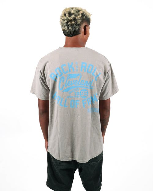 ROCK HALL CONCRETE CLEVELAND ROCKS POCKET T-SHIRT