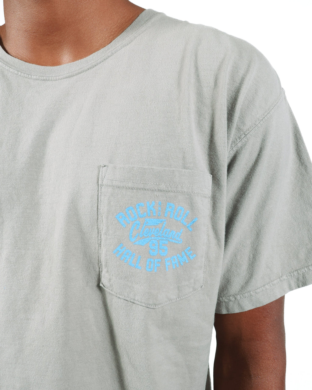 ROCK HALL CONCRETE CLEVELAND ROCKS POCKET T-SHIRT