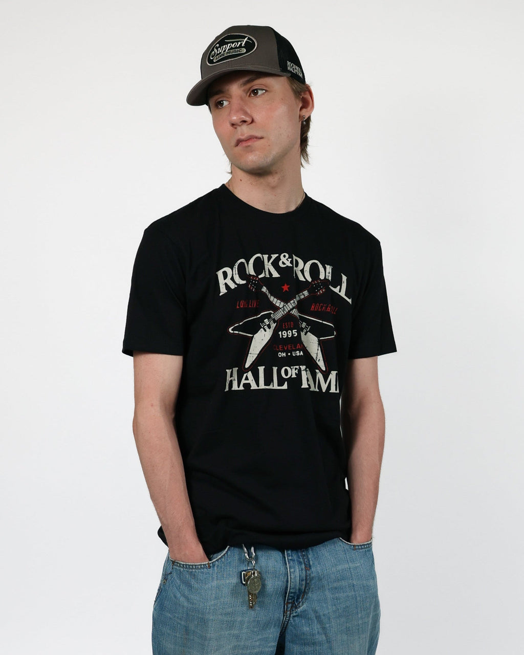 ROCK HALL CROSSED FLYING V'S T-SHIRT