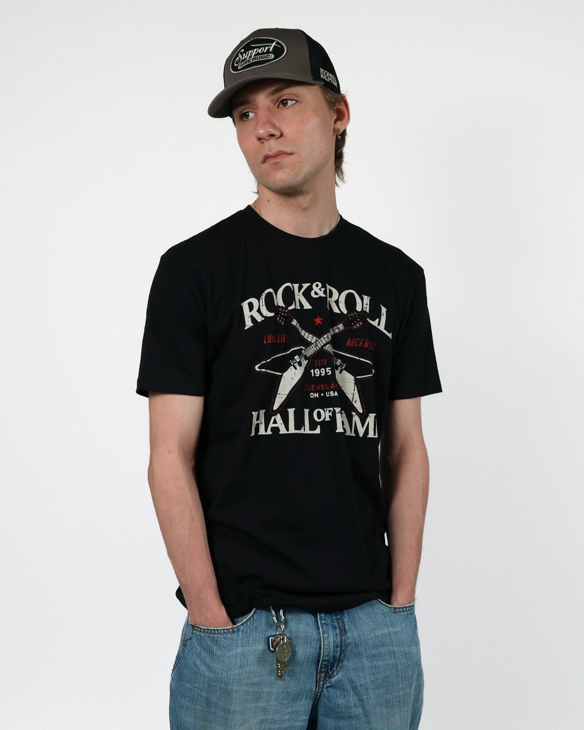 ROCK HALL CROSSED FLYING V'S T-SHIRT