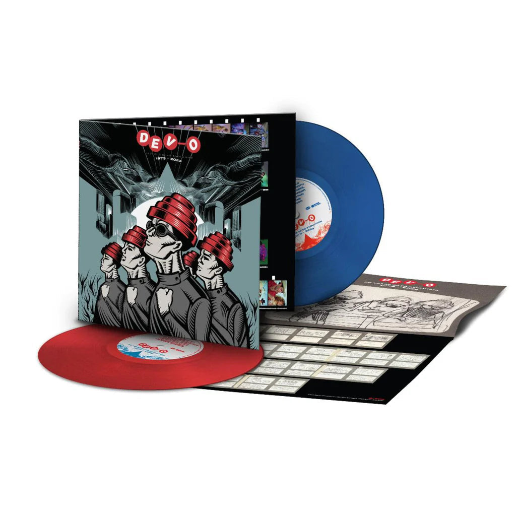 DEVO - 50 YEARS OF DE-EVOLUTION: 1973-2023 - RED & BLUE COLOR - 2-LP - VINYL LP