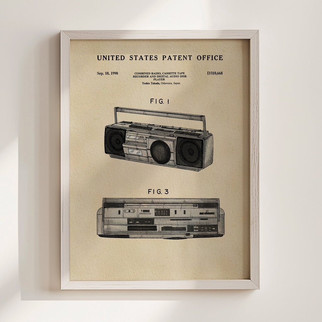 TIMELESS PATENTS - BOOMBOX PRINT