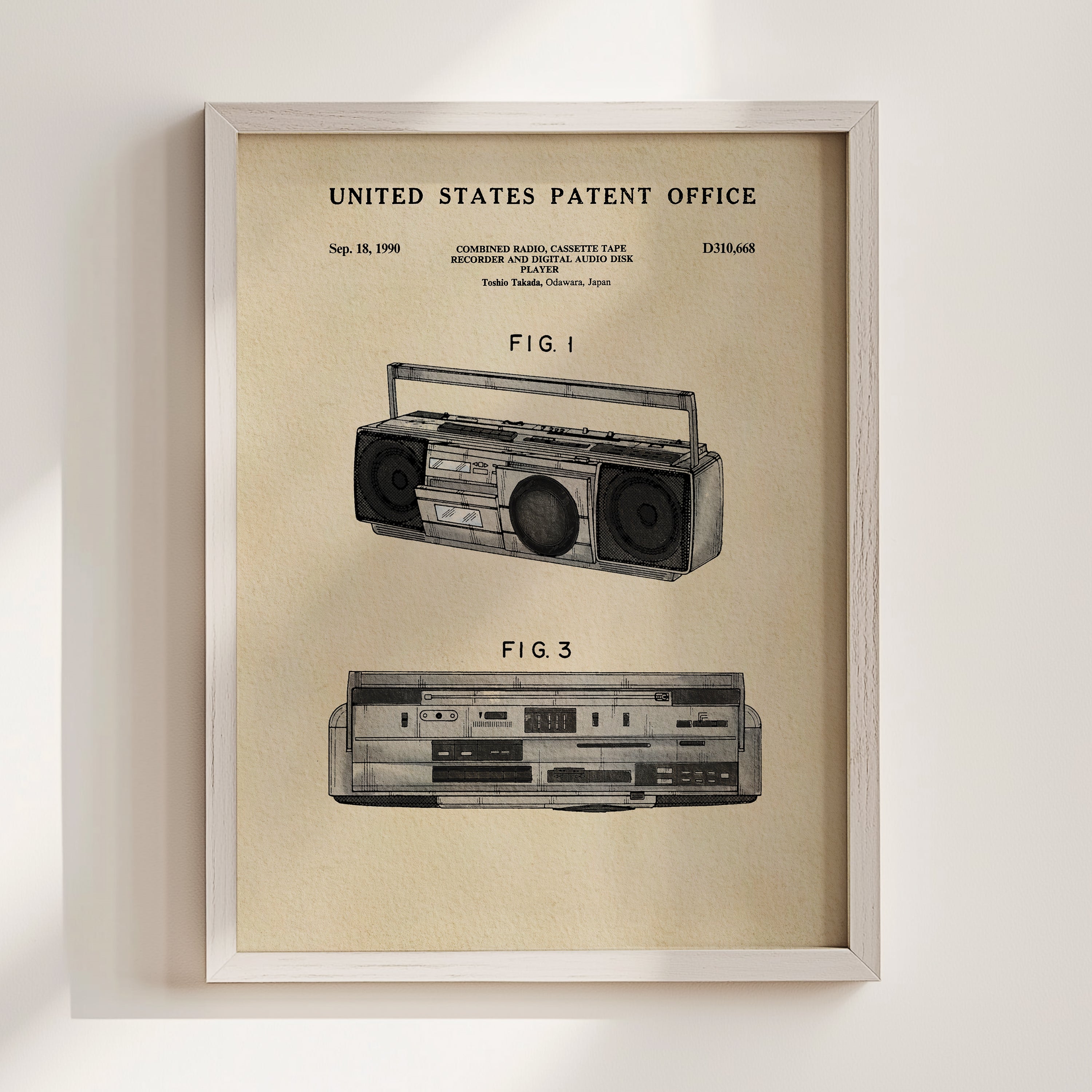 TIMELESS PATENTS - BOOMBOX PRINT