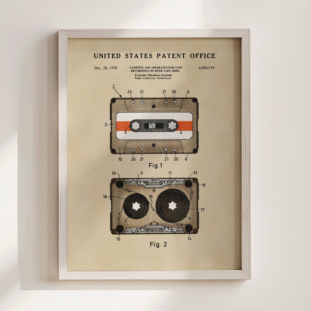 TIMELESS PATENTS - CASSETTE TAPE PRINT