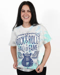 ROCK HALL FESTIVAL GUITAR BLUE TIE DYE T-SHIRT