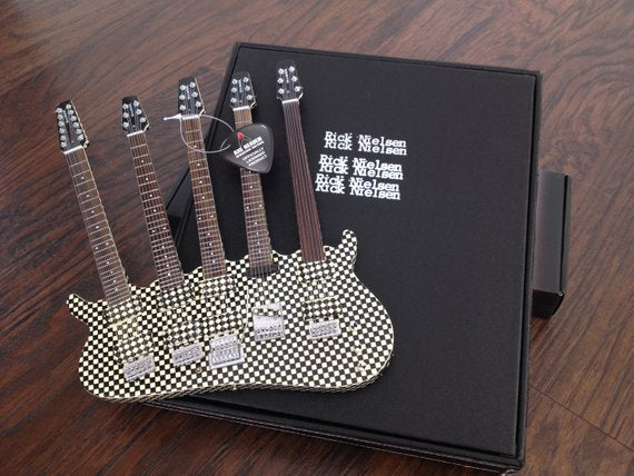 RICK NIELSEN™ - FIVE-NECK CHECKERED - MINI GUITAR