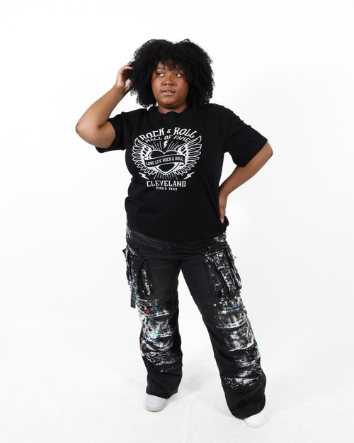 ROCK HALL FLYING HEART OVERSIZED CREW T-SHIRT