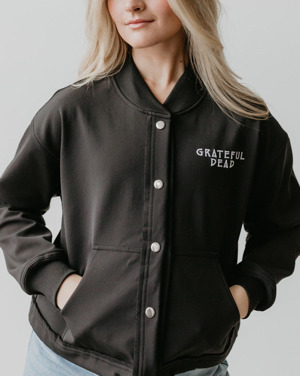 GRATEFUL DEAD - BLACK VARSITY JACKET
