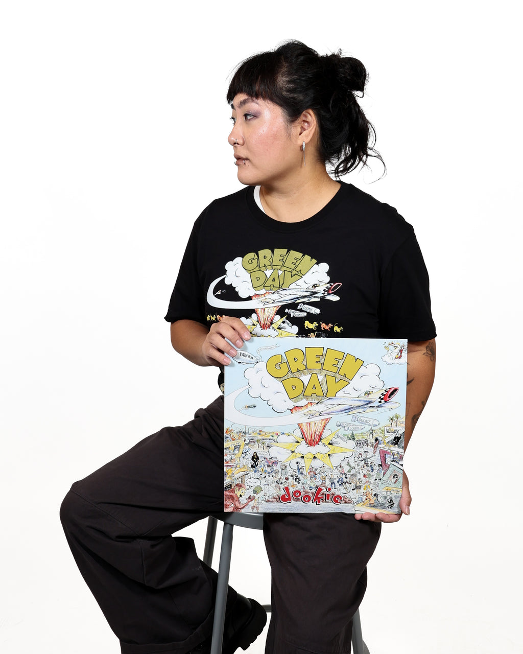 GREEN DAY - DOOKIE SHIRT & VINYL RECORD BUNDLE