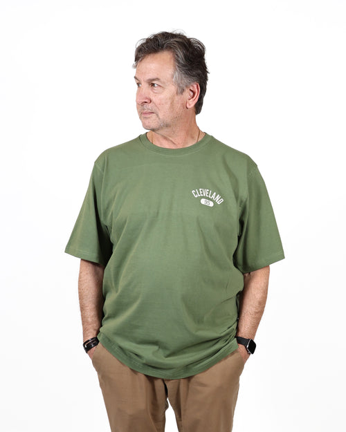 ROCK HALL BOLT PICK CREST PINE TREE GREEN T-SHIRT