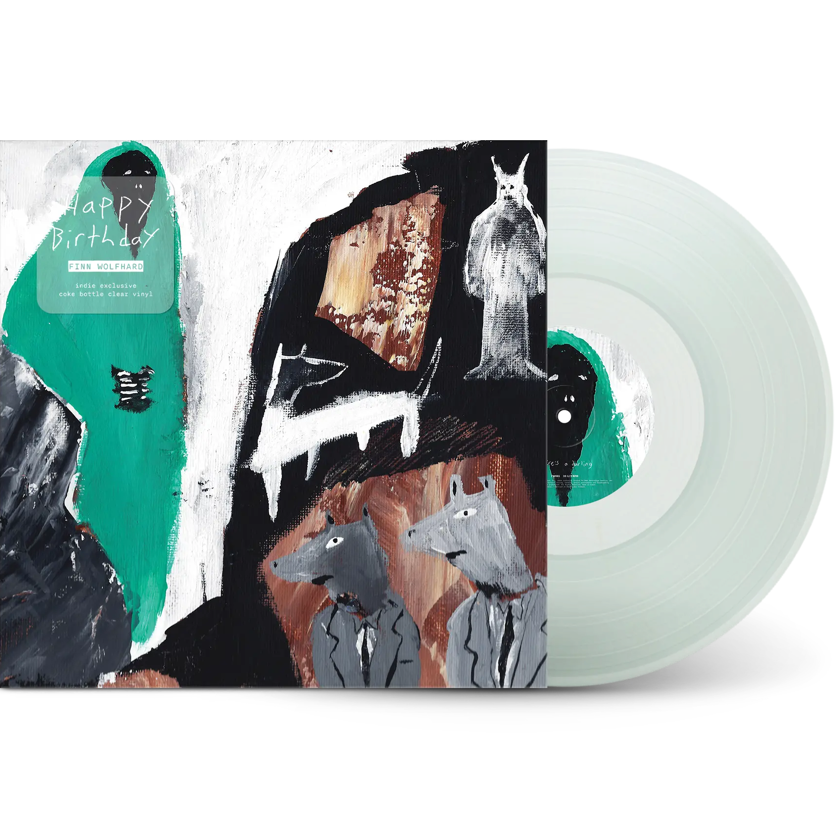 FINN WOLFHARD - HAPPY BIRTHDAY - INDIE EXCLUSIVE - COKE BOTTLE CLEAR COLOR - VINYL LP