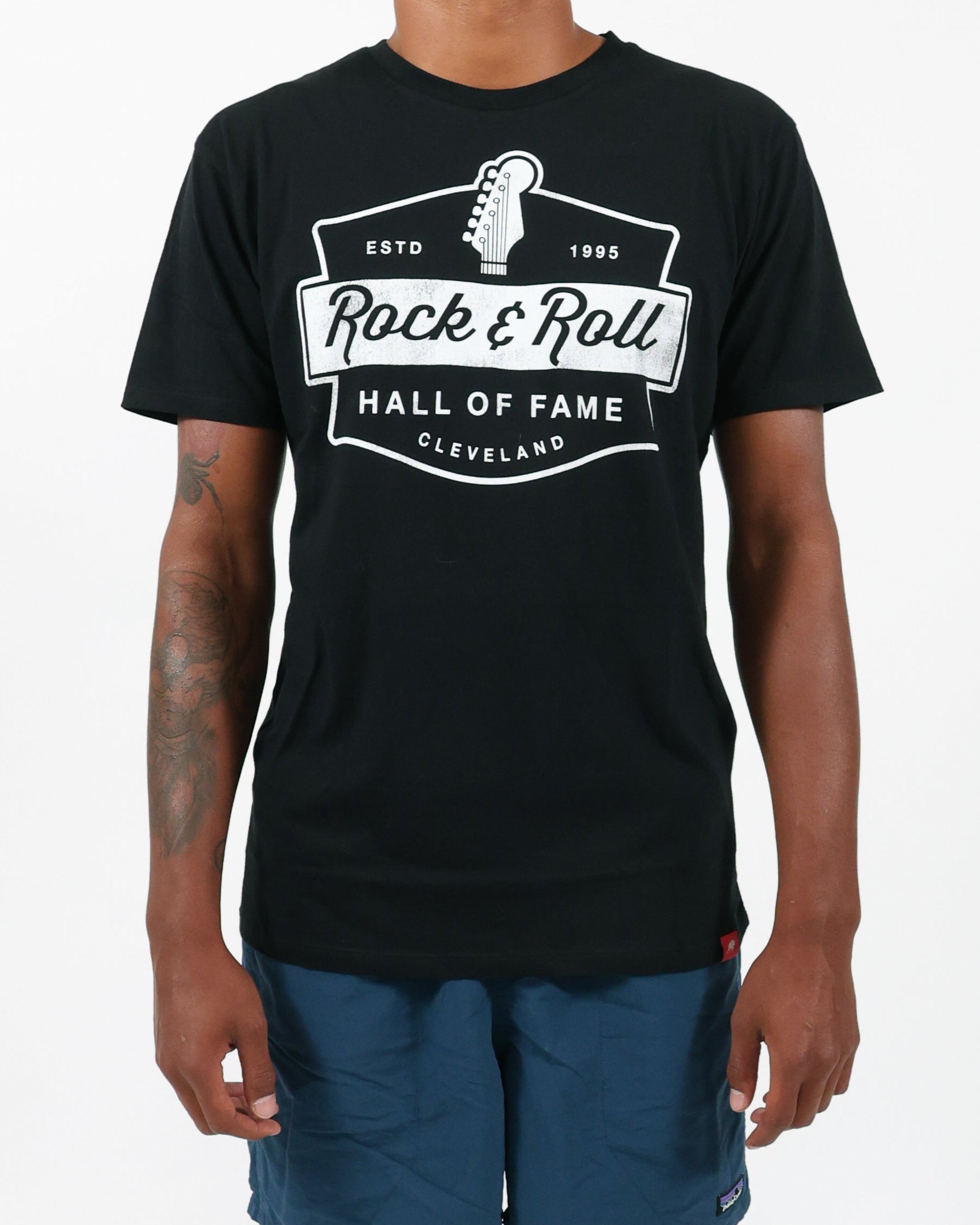 ROCK HALL HEADSTOCK BADGE T-SHIRT
