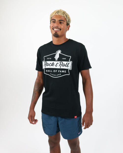 ROCK HALL HEADSTOCK BADGE T-SHIRT