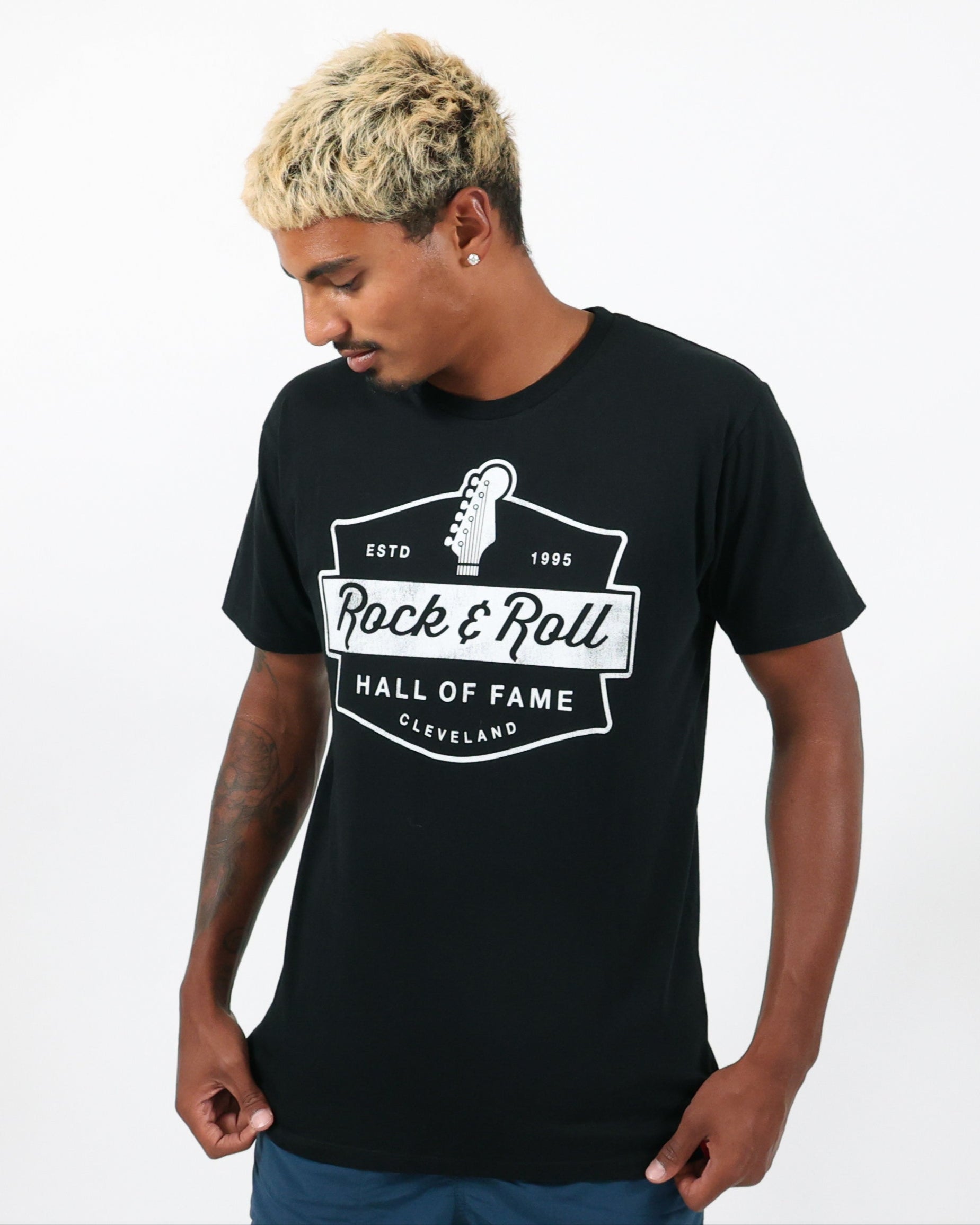 ROCK HALL HEADSTOCK BADGE T-SHIRT