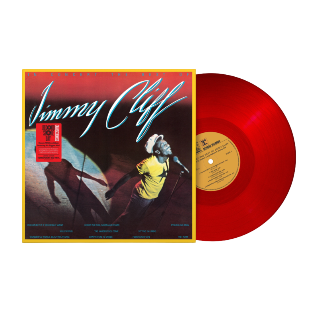 JIMMY CLIFF - IN CONCERT: THE BEST OF JIMMY CLIFF - TRANSPARENT RED COLOR - VINYL LP