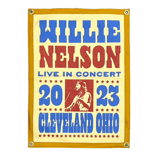 WILLIE NELSON - LIVE IN CONCERT CAMP FLAG