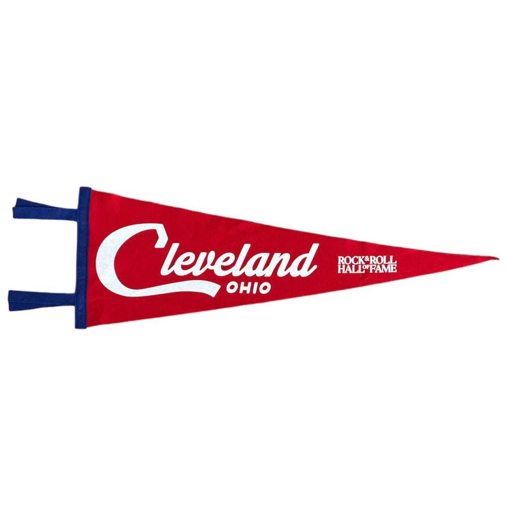 ROCK HALL CLEVELAND SCRIPT PENNANT