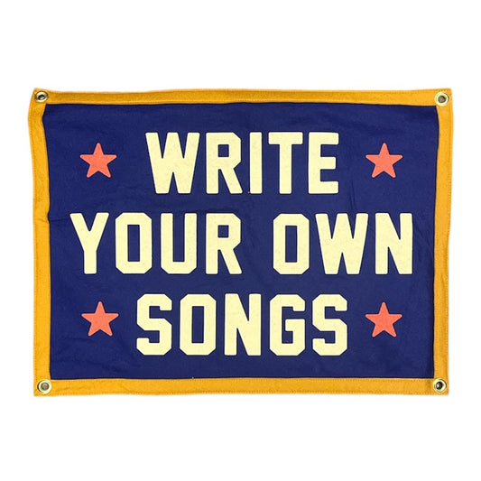 WILLIE NELSON - WRITE YOUR OWN SONGS CAMP FLAG